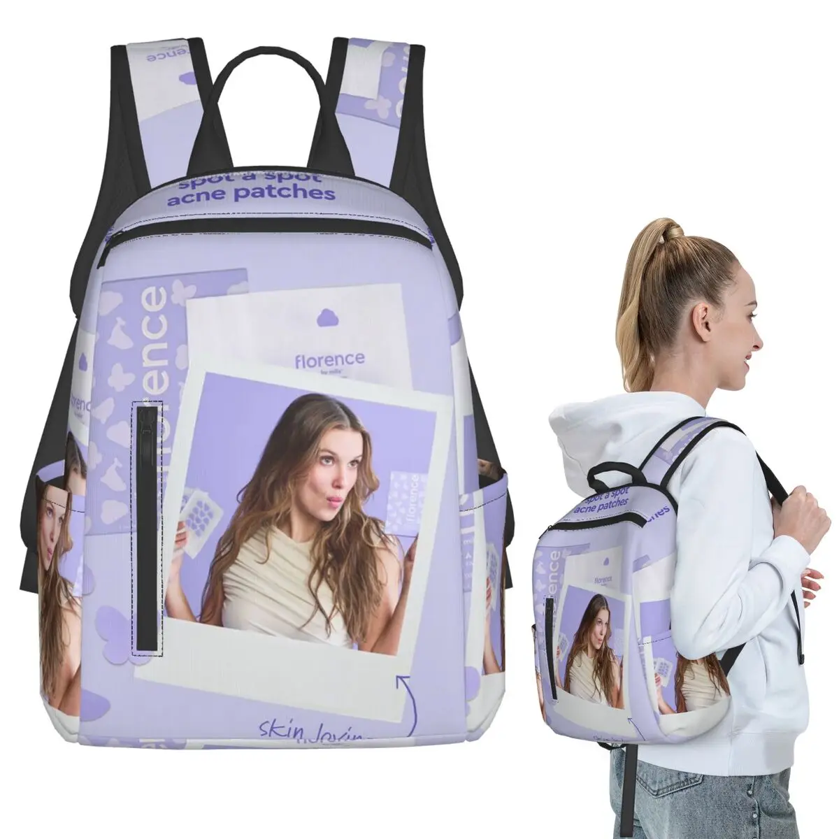 Florence By Mills Backpack Student BookBag Boys Girls School Bag Laptop Shoulder Bags Men Women