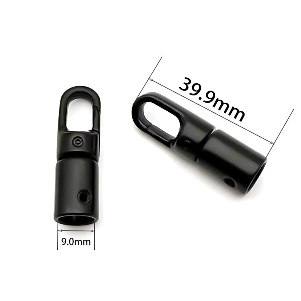2Pcs Metal Cord End Clips Buckle Stopper DIY Bag Strap Hanger Clasp Keychain Connector Accessories for Handbag Making
