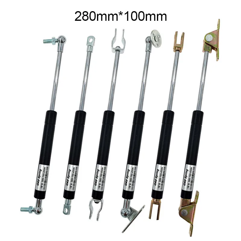 18*8 Rod Gas Spring Folding Hinge 50N-500N/5kg-50kg Force Lift Support Hole Center Distance 280mm Stroke Distance 100mm