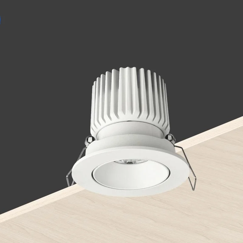 Recessed Anti-glare LED COB Spotlight Die-cast aluminum 12W 18W 24W Dimmable LED Downlight Ceiling lamp AC85-265V Home business