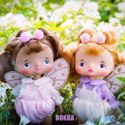 Original Bokka Butterfly Series Square Face BJD Doll Cute POKKA Customized Toys Girl Cutie Dolly Ball Jointed Doll Pink Purple