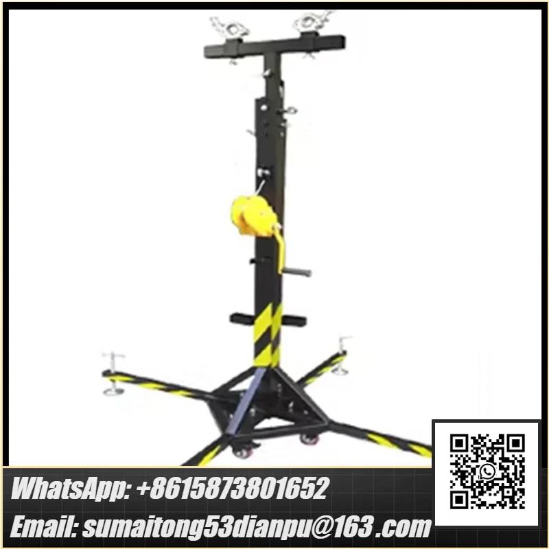 200KG Load-Bearing Lifting Stand, Heavy-Duty Winch, Truss for LED Screens/Stage Lighting/Line Array Speakers, Liftin