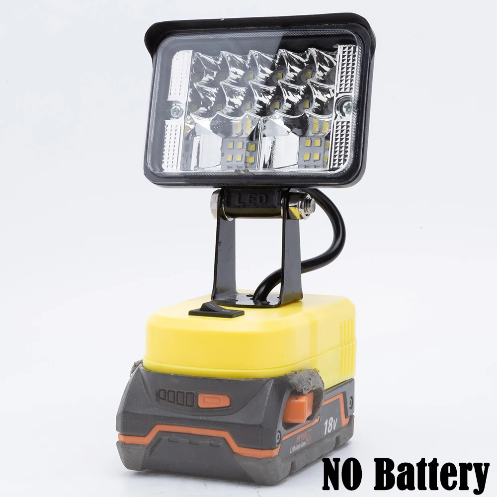 Kabelloses LED-Arbeits licht für ridgid aeg 18V Lithium batterie mit tragbarem USB-Camping licht für den Innen-und Außenbereich (keine Batterie)