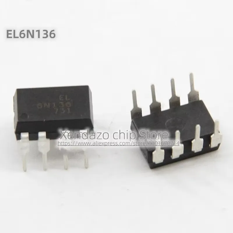 10pcs/lot EL6N136 6N136 DIP-8 package In-line Original genuine Optocoupler chip