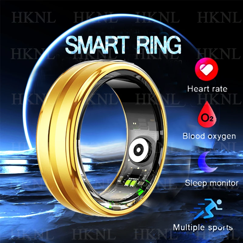 2024 Nieuwe Slimme Ring Mannen Vrouwen Hartslag Bloed Zuurstof Slaap Gezondheid Monitor Sport Fitness Tracker Smartring Voor Vrouwen Gezondheid Ring