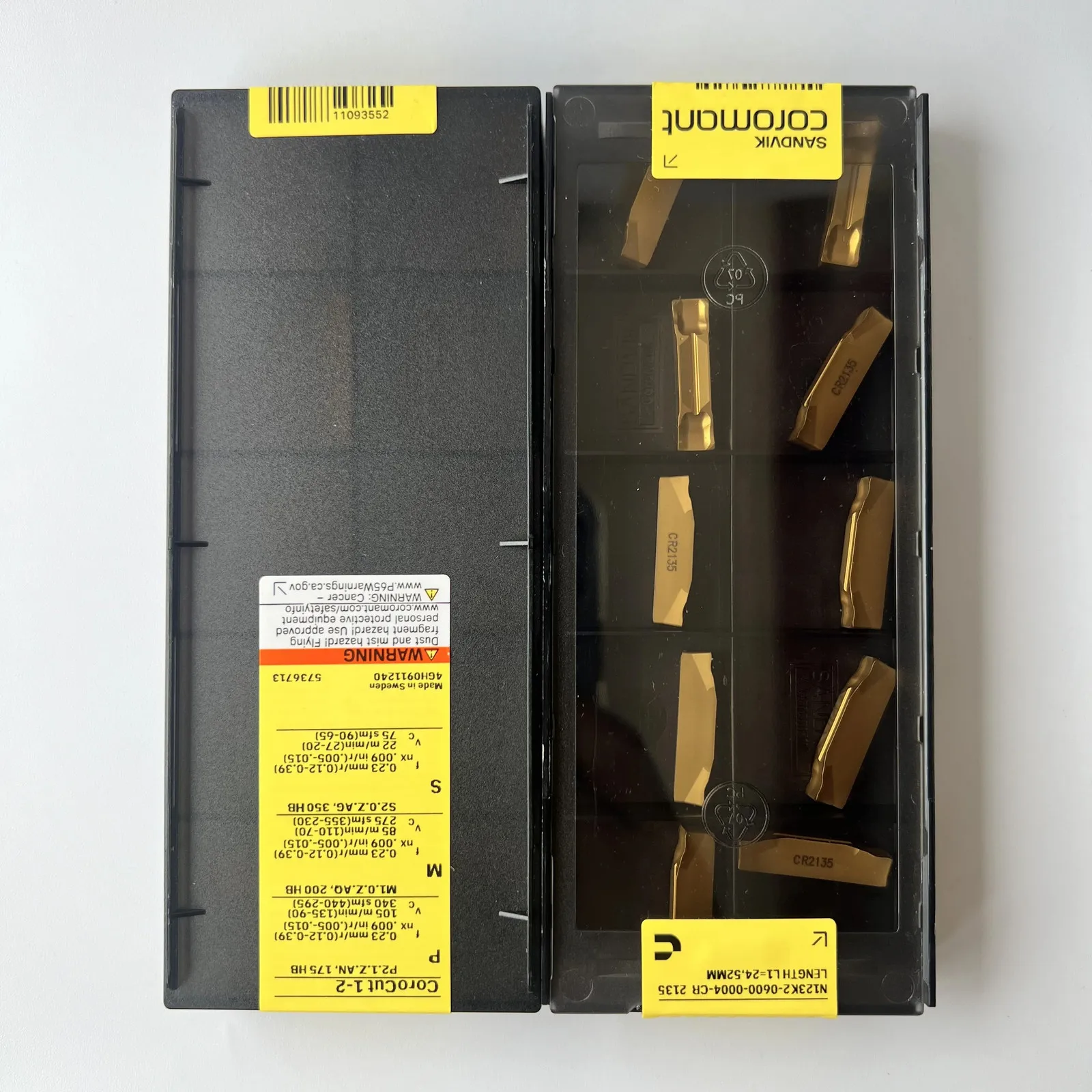 

SANDVIK / N123K2-0600-0004-CR 2135 / Лезвие с ЧПУ из твердого сплава, 10 шт.