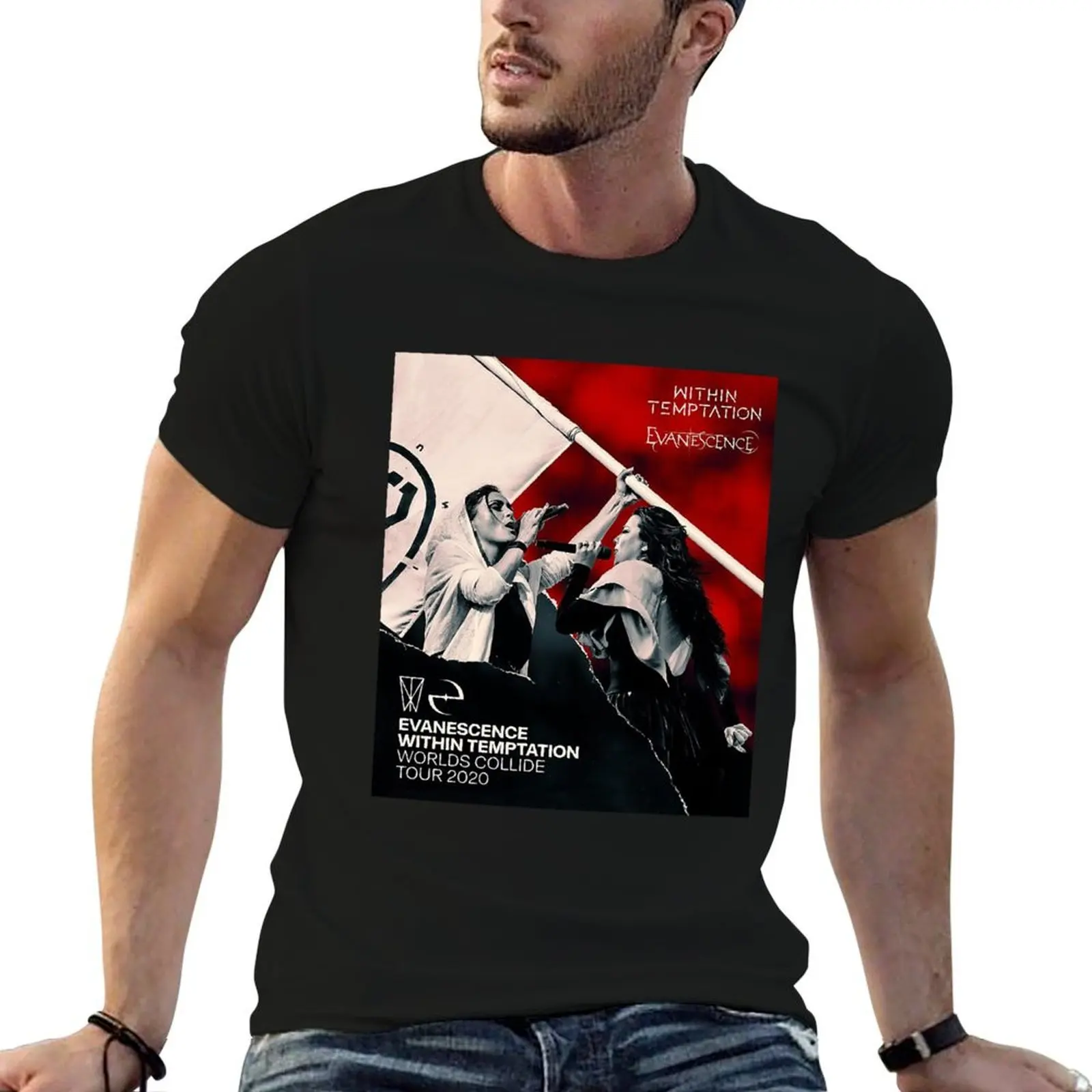 Beautiful Model Fourevp Worlds Collide World Tour 2020 Awesome For Movie Fans T-Shirt Clothing blue lock T-shirt men