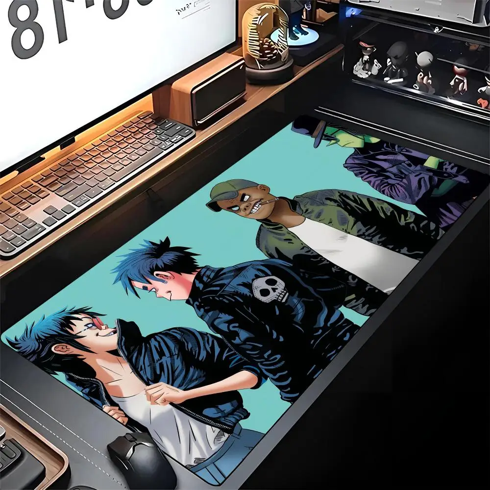 Demon Days G-GorillazS Mouse Pad Edge Big Gaming Locking Computer Gamer Large Rubber Art Birthday Mousepad Laptop Desk Mat