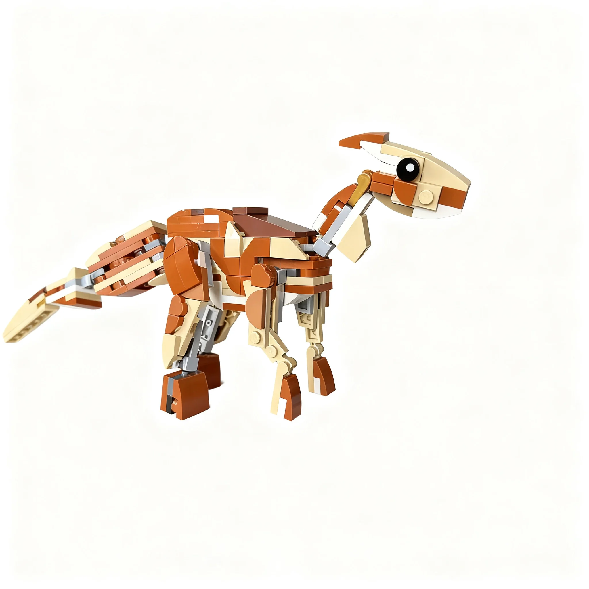 219pcs MOC Creator 3 1 Parasaurolophus Model Building Blocks Architecture Toy Christmas Gifts DIY Idea Education Brick Kids