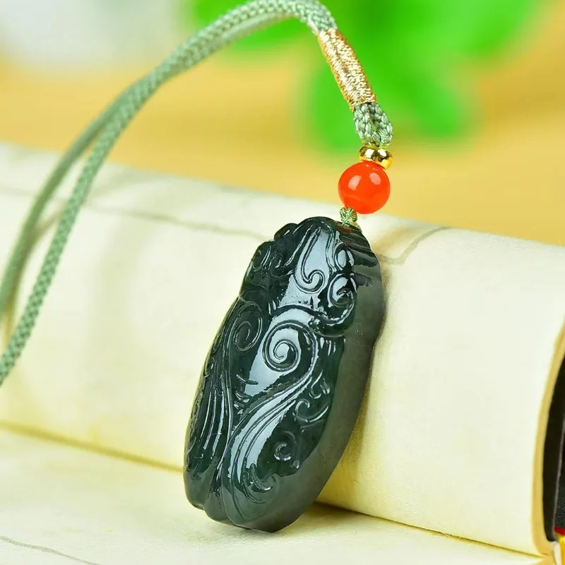 Natural Hetian Jade Golden Cicada Cicada Cicada Is A Blockbuster Jade Pendant, The Same for Men and Women