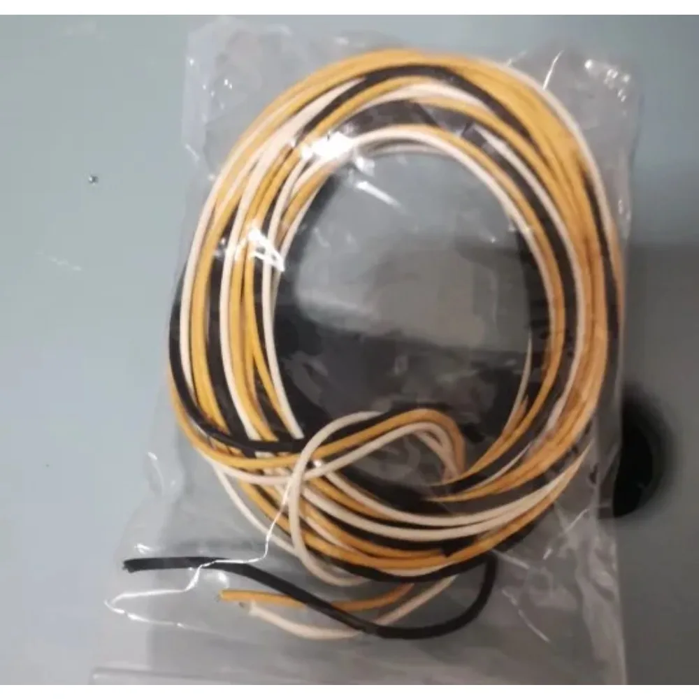 30 Feet (10-white / 10-black / 10-yellow) Gavitt Fabric Pre-dyed 7-strand Push Back 22-watt Retro Style Guitar Cord