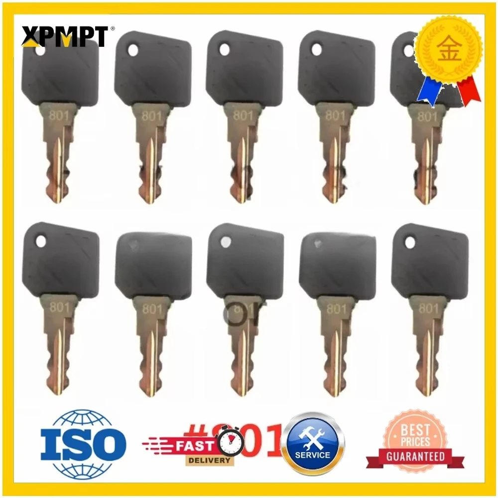 10X 801 Ignition Key 0009730419 0009701304 for Linde Forklift High Lift Truck Ant Key