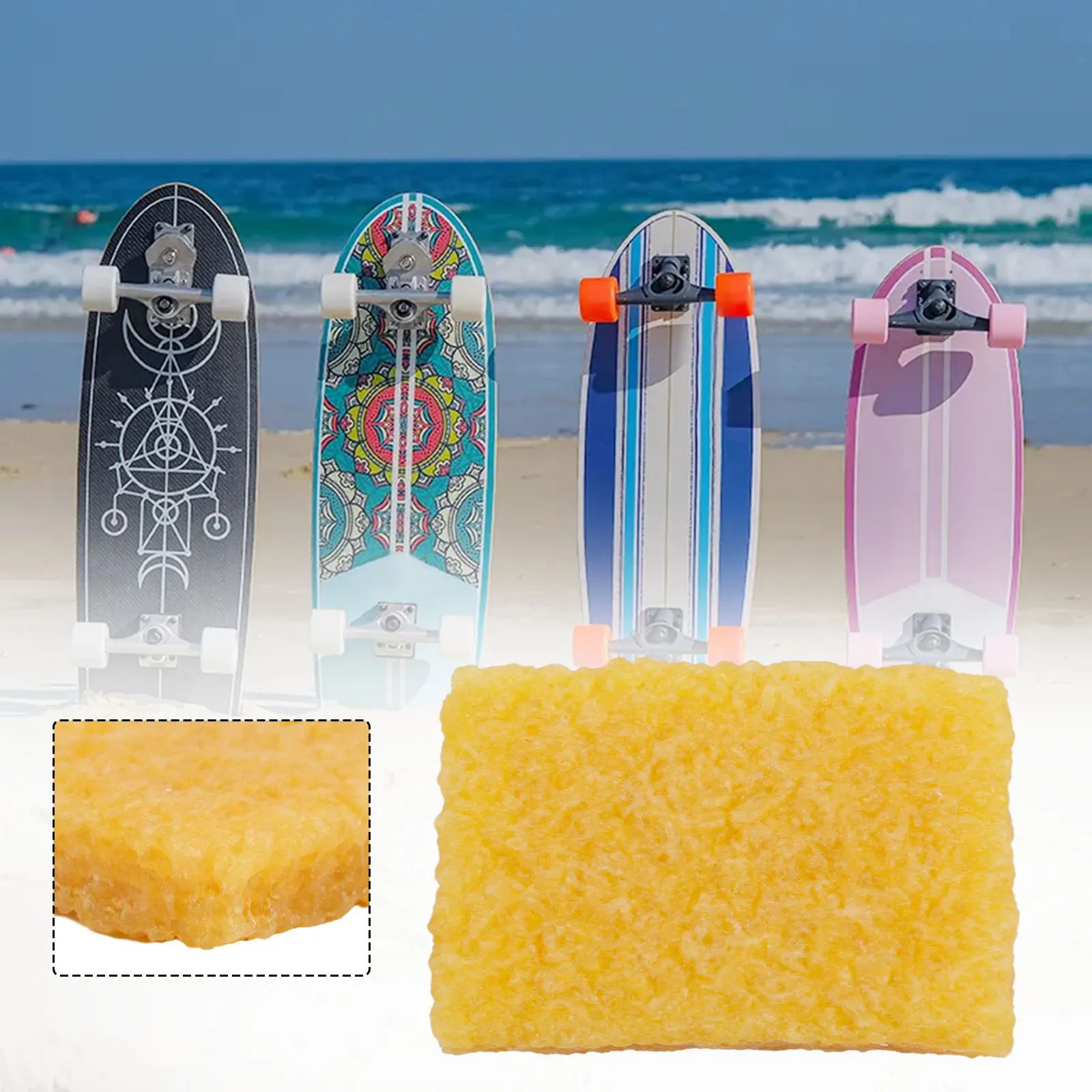 

Land Surfboard Skateboard Double Wishbone Longboard Fishboard Sandpaper Cleaning Adhesive Eraser Dirt Remover Cleaner Eraser