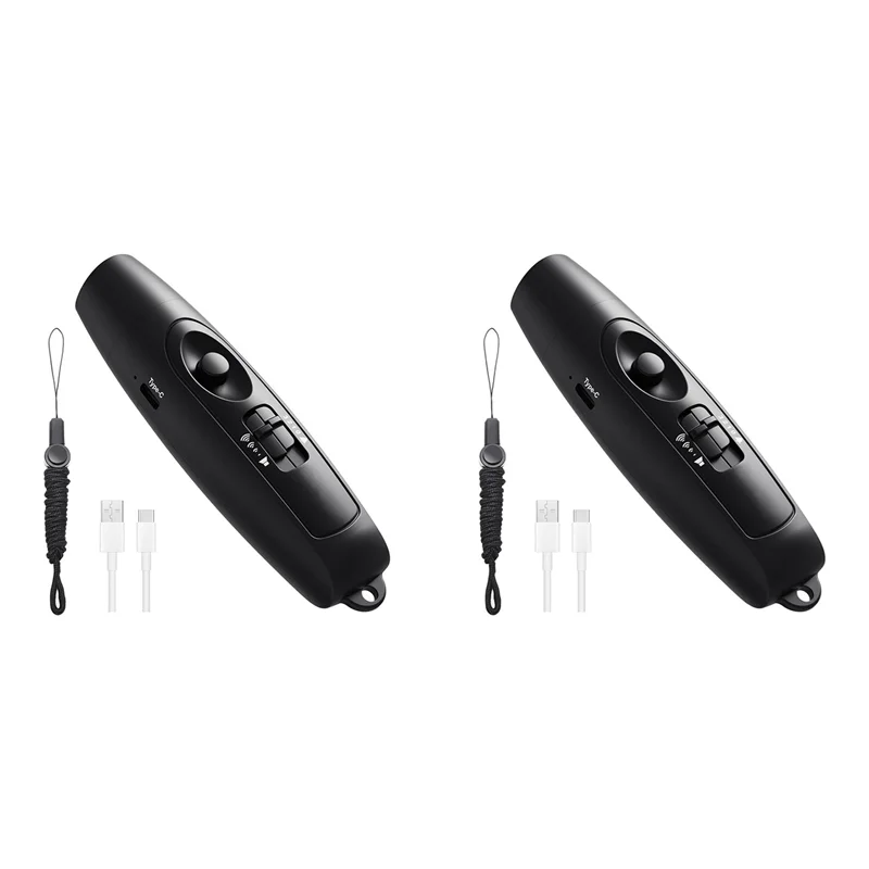 B92B-2X Electronic Whistle With USB Charging, Emergency Whistle For Referee Coaches Teacher, For Outdoor Sport Game Camping