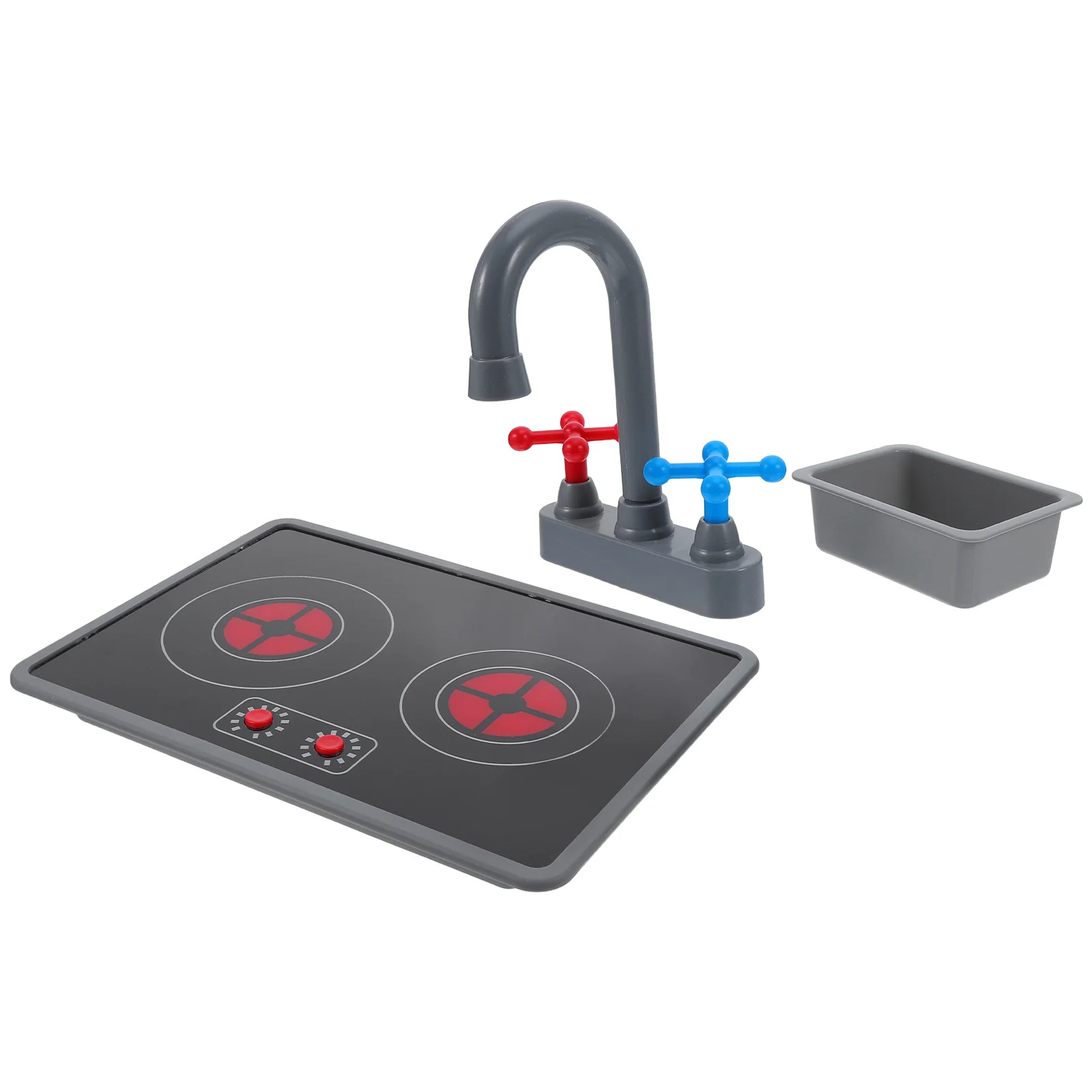 3 pezzi Set di elettrodomestici da cucina Simulazione per bambini Stufa elettromagnetica Realistica per bambini Fai finta di cucinare Cucina di gioco di ruolo