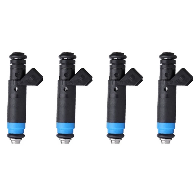4 Piece 850CC 80Lb High Impedance Injection Nozzle Fuel Injector Black ABS+Metal For Ford GM V8 LT1 LS1 LS6 FI114991 F127B00418