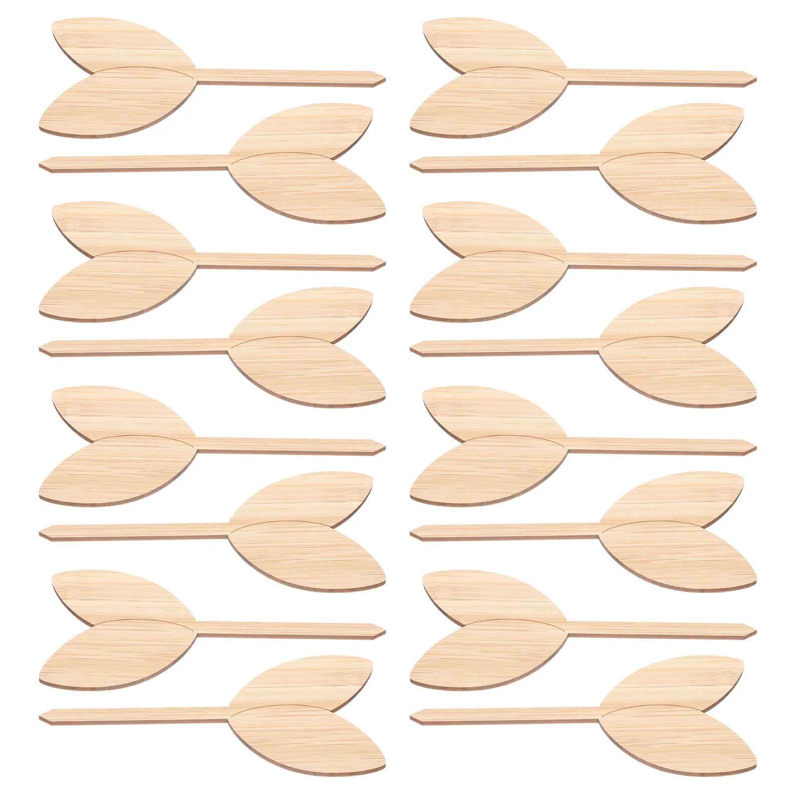 

20pcs Leaf-Shaped Garden Marker Wooden Plant Labels For Flower Bed Insert Tags Outdoor Plants Garden Supplies Succulent Plant