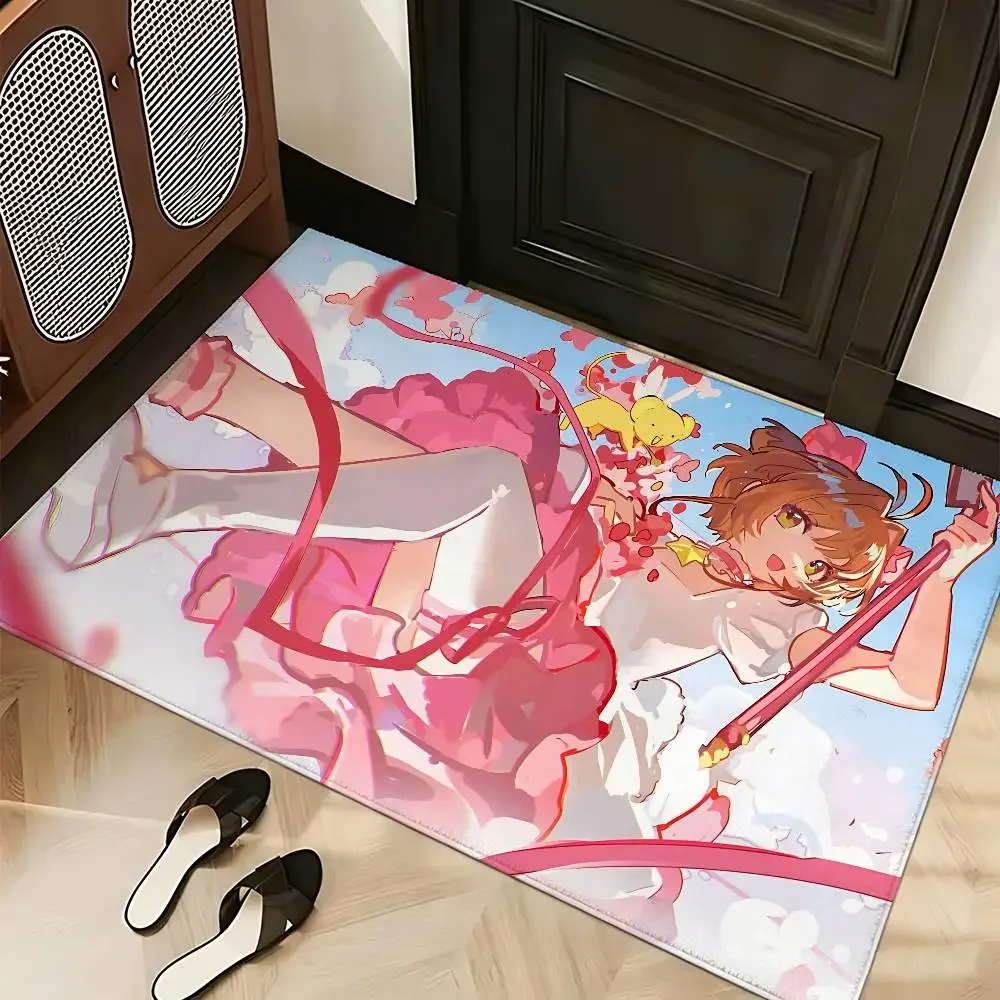 Anime-C-cardcaptor-Sakura-S Kawaii Carpet Bathroom Anti-slip Mat Door Mat Home Decoration Mat Entrance DoorMat Scratch-resistant