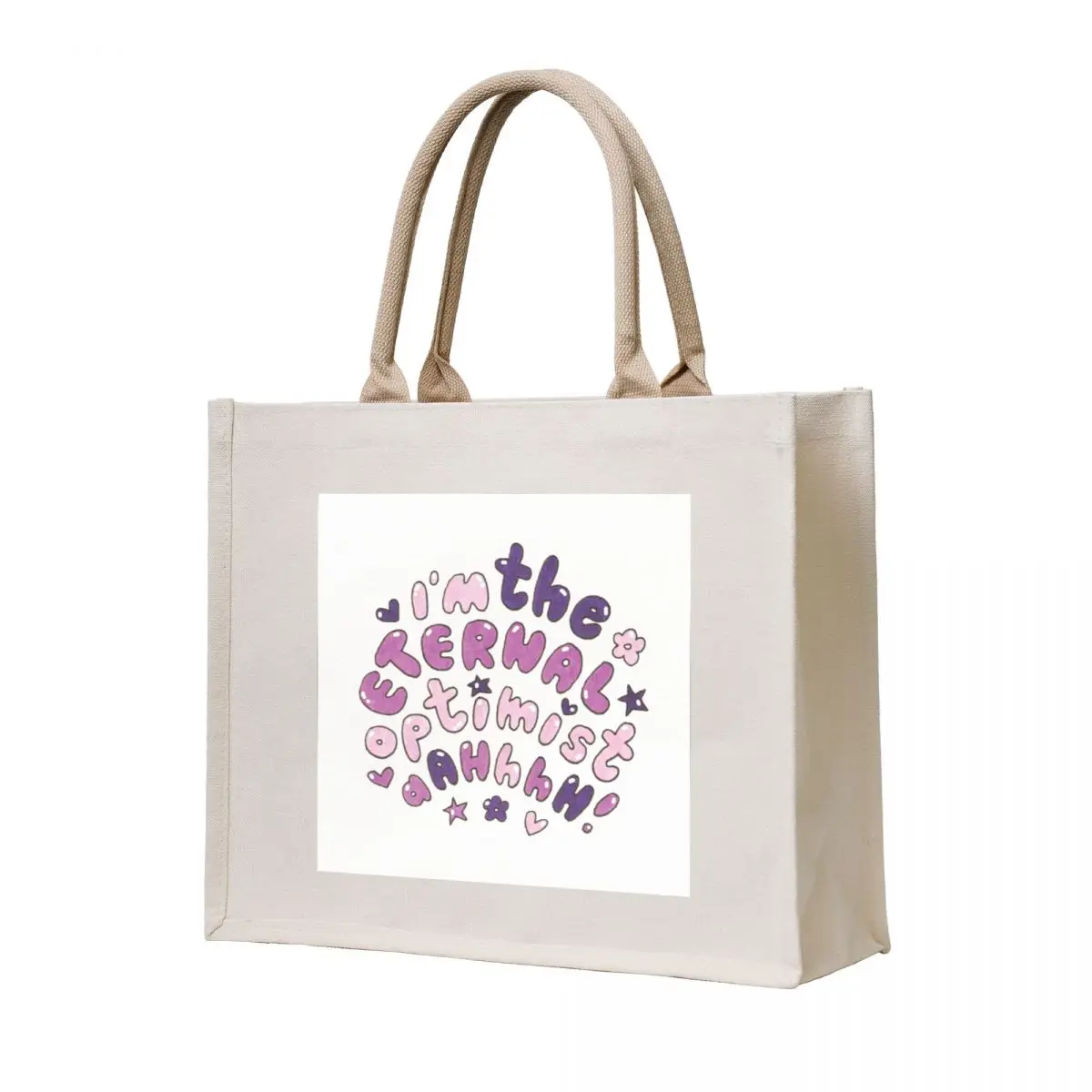 

Purple Optimist Tote Bag Women's shopper custom canvas bag hand bag