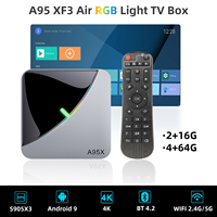Smart TV Box A95X F3 AIR Android TV Box Android 9 4K 2+16G 4+64G WIFI 2.4G/5G BT 4.2 Home Online Media Steaming Player