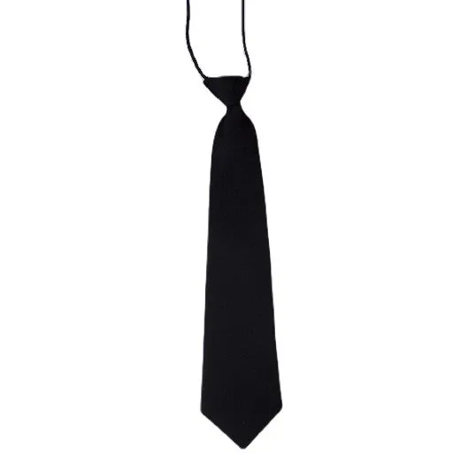 Solid color 20-28cm rubber band tie short tie children's tie