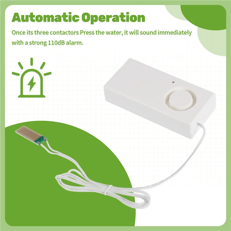 L72A-Home Alarm Water Leakage Spot Alarm Detector Independent Water Leak Sensor Detection Flood Alert Overflow Security Alarm