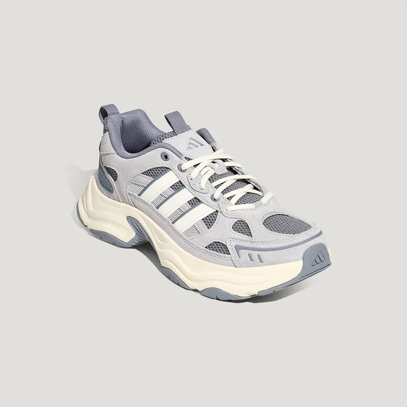 Adidas Dad Shoes LA6798 White Light Grey Rubber Outsole Synthetic Upper Fabric Insole Casual Chunky Sneakers