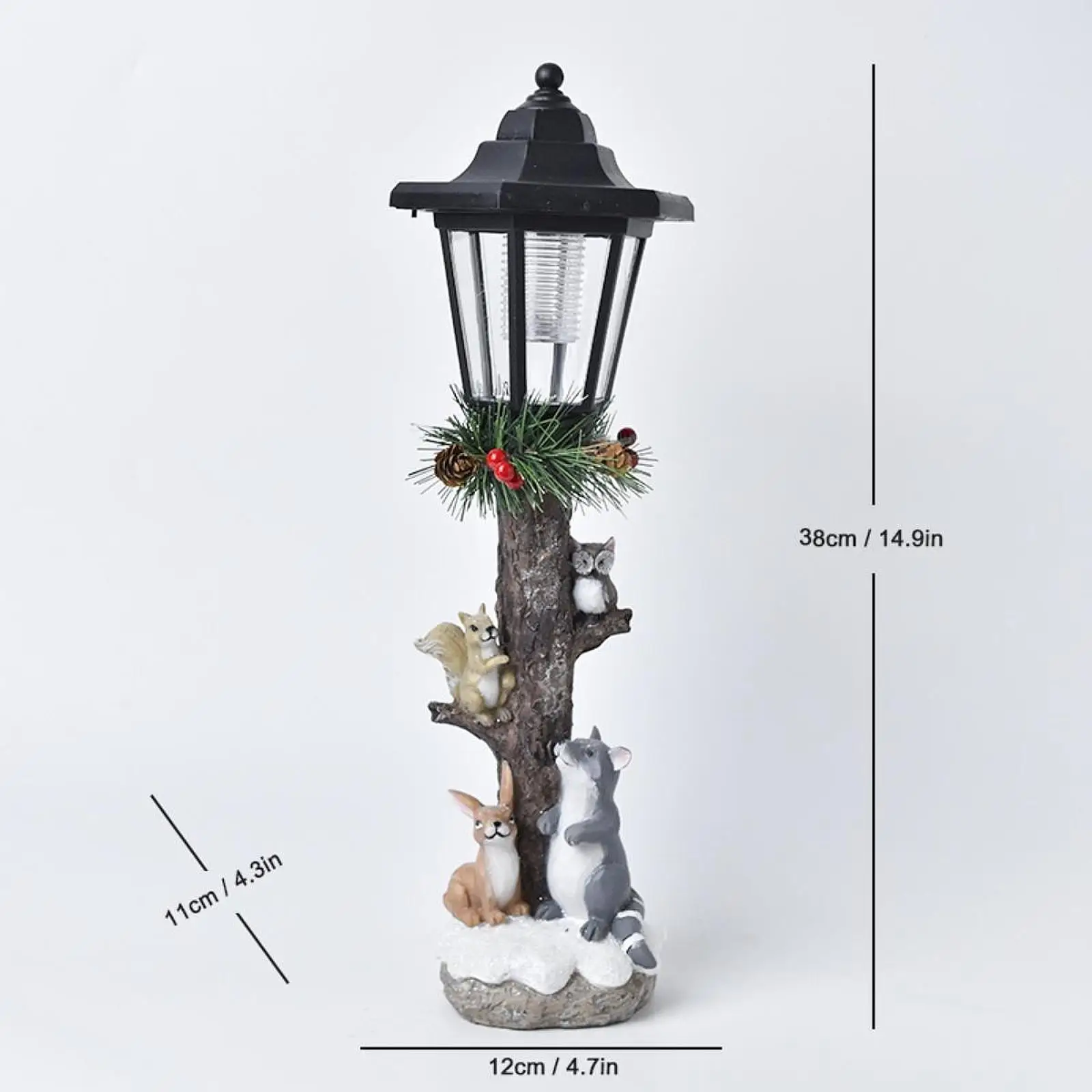 تمثال الحديقة مصباح المناظر الطبيعية مع أضواء الشمسية هدية جميلة زخرفة الزخرفية #6