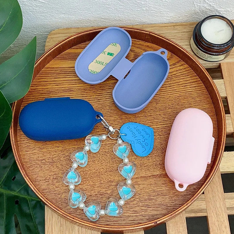 Funda bonita para Huawei FreeBuds SE Love Heart llavero funda para auriculares caja de cargador de auriculares de silicona para Freebuds SE Fundas