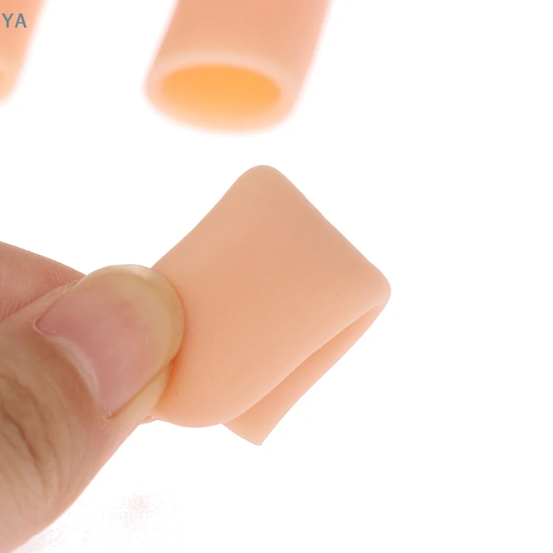 【YA】Juego de 10 protectores de dedos de gel de silicona para alivio del dolor, vendaje para mano y tapa para pulgar
