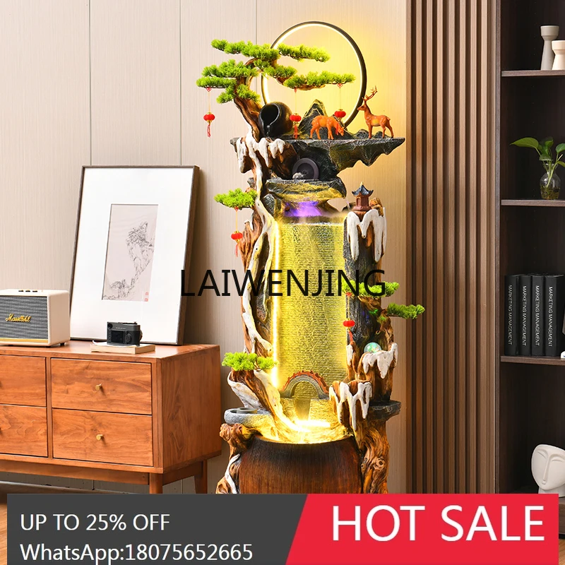 HLZ rockery water fountain living room TV cabinet next to ornaments water feature decoration