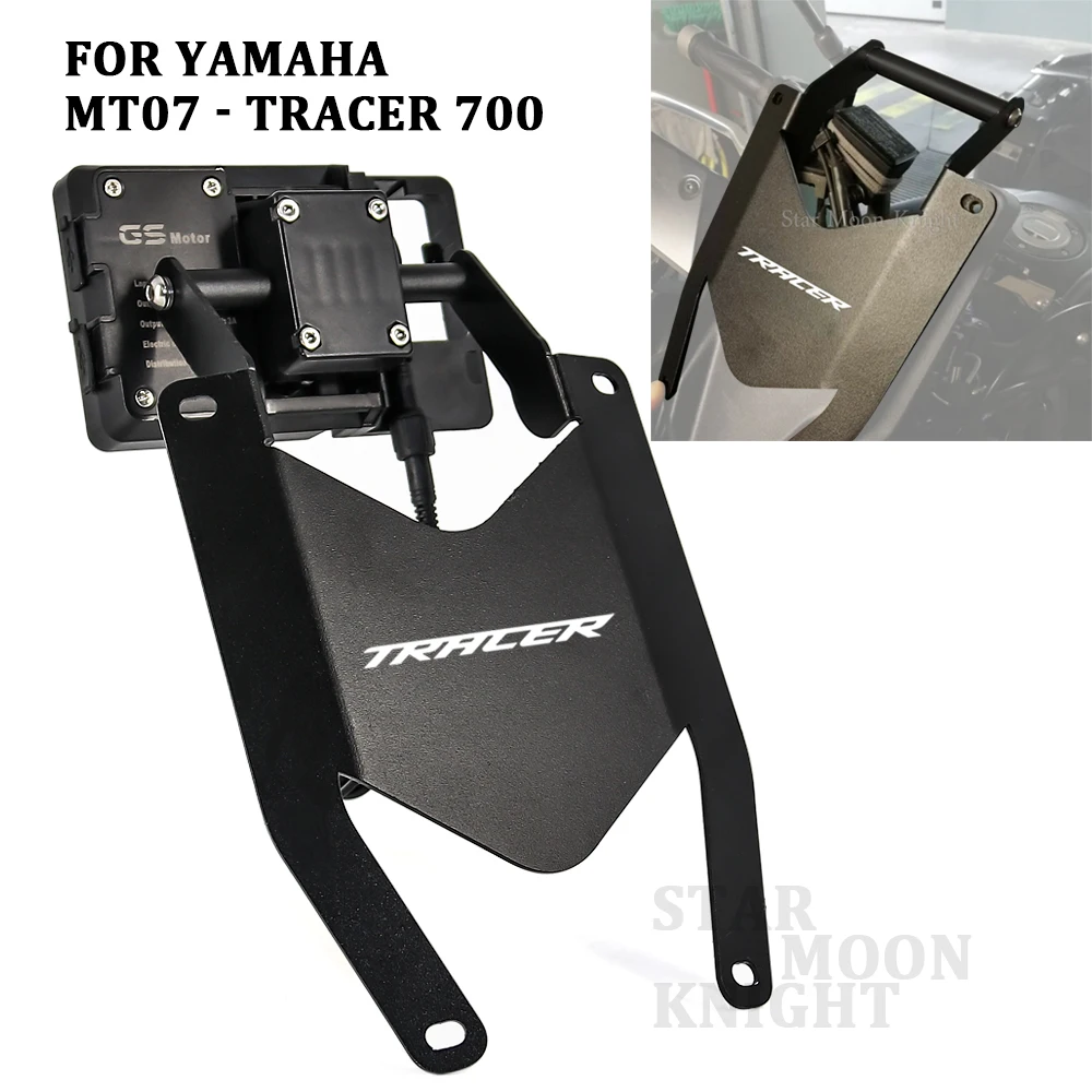 

For YAMAHA MT07 Tracer 700 2016-2020 Motorcycle windshield Stand Holder Phone Mobile Phone GPS Navigation Plate Bracket