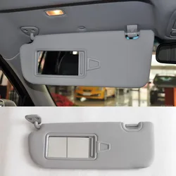 Espejo de maquillaje para coche, accesorio gris con visera solar para Hyundai Santa Fe IX45 Santafe 2012-2017