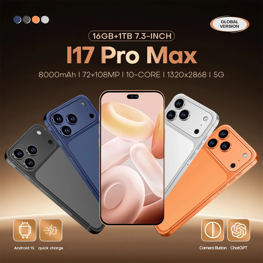

HOT Tablet I17 Pro Max Original 8000mAh Battery Android Global Edition 7.3inch Smart 5G Dual Card 16GB+1TB WiFi GPS Tab