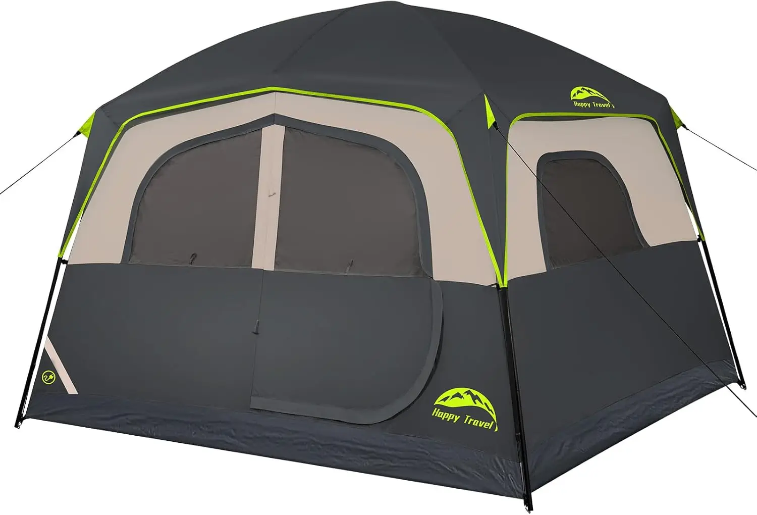 

6-Person Waterproof Camping Tent with Rainfly, Easy Setup Family Cabin Tent for Outdoor Hiking & Camping