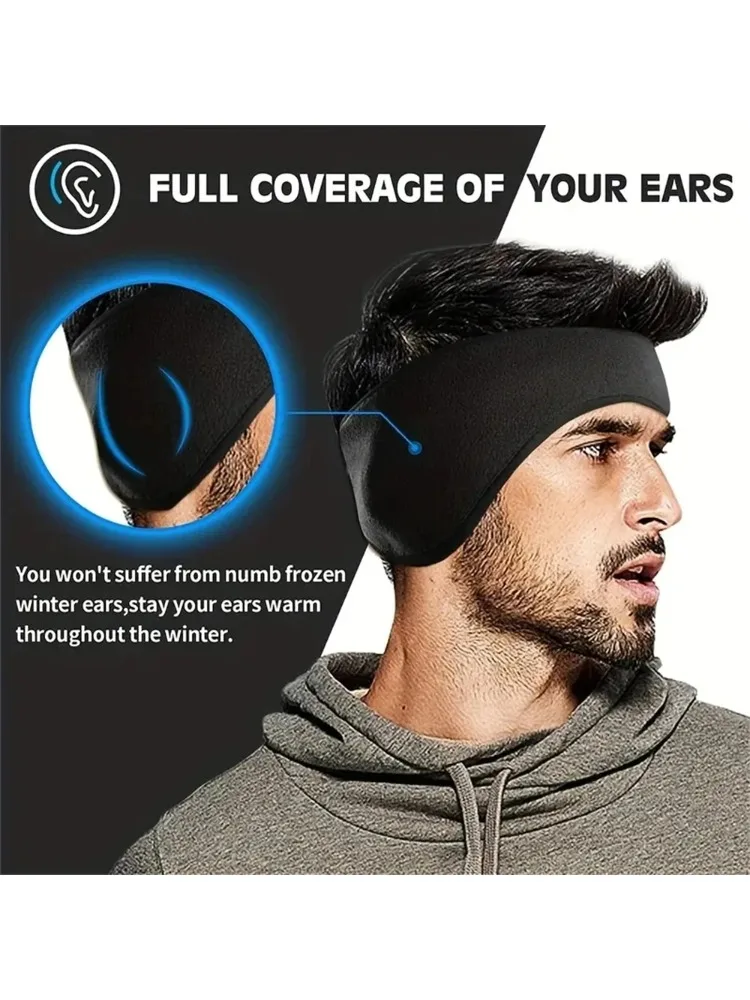 AliExpress Winter Fleece Headband Ear Cover Windproof Breathable Warm for Outdoor Sports Cycling Running Elastic Sweatband