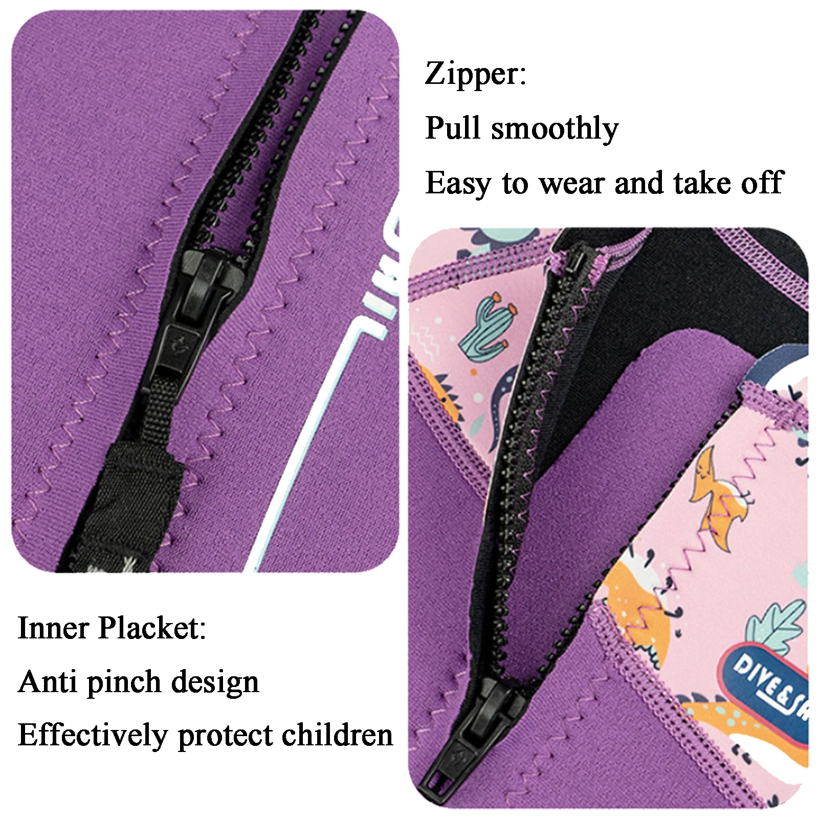 Traje de neopreno infantil anti-UV una pieza para surf