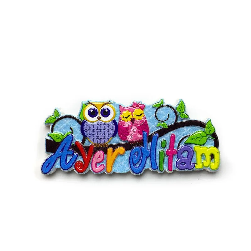 Malaysia Cute Animal Alphabet Magnetic Fridge Magnets Creative Travel Souvenir Home Decoration Gifts