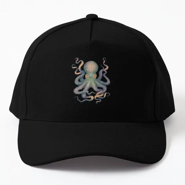 

Kraken Baseball Cap Hat Black Snapback Outdoor Sun Sport Women Czapka Bonnet Spring Casual Boys Fish Solid Color Mens Summer