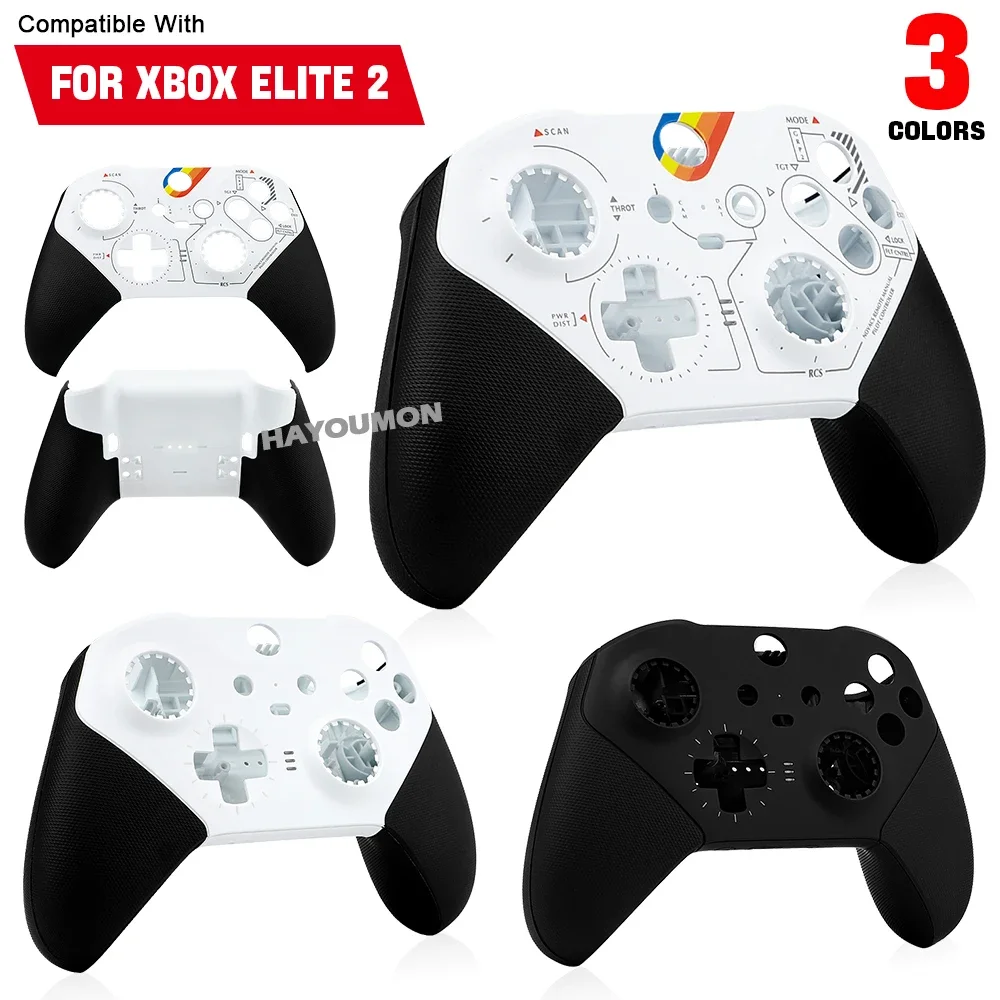 

White Black Front Back Cover Faceplate Shell Cover For Xbox Elite Series 2 Controller Housing Shell Accessories