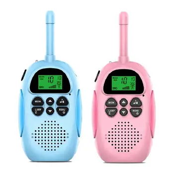 2pack Kids Walkie Talkies Toys Rechargeable Battery Walkie Talkie 22 Channels 2 Way Radio 3KM Long Range for Children Gifts