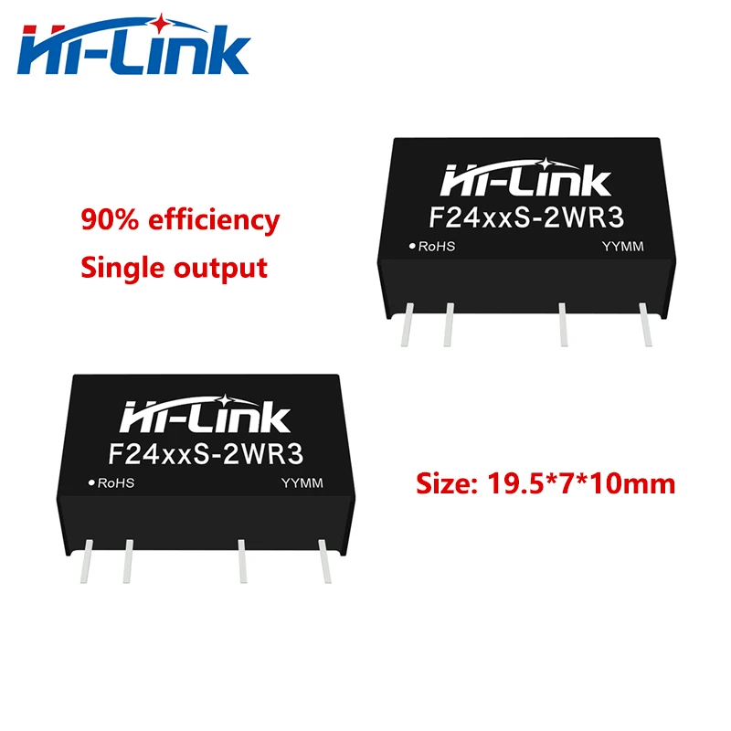 Hi-Link 10pcs/lot F2403S-2WR3 F2405S-2WR3 F2409S-2WR3 F2412S-2WR3 F2415S-2WR3 F2424S-2WR3 2W DC DC Converter Power Supply Module