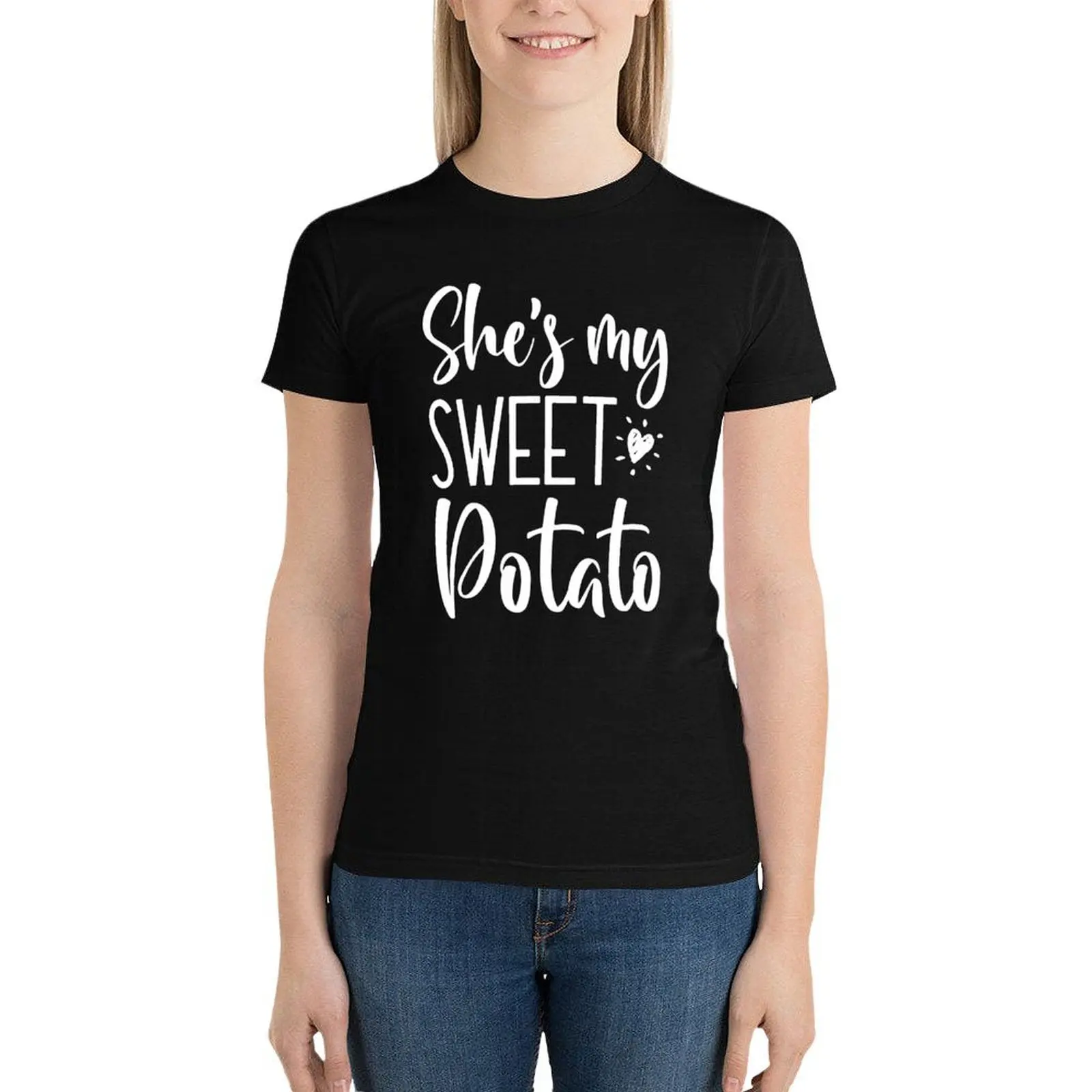 she's my sweet potato T-Shirt summer clothes vintage clothes graphics Women's clothing