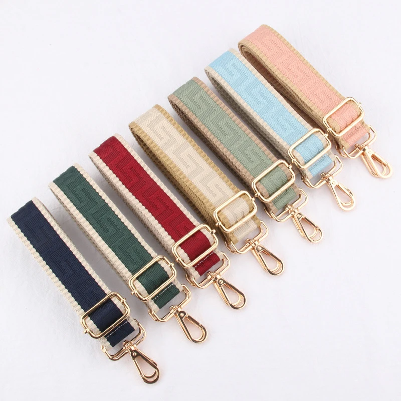 Adjustable Bag Strap Nylon Shoulder Bag Strap Wide Spare Bag Strap Pure Color Women\'s Nylon Messenger Bag Accessories Bag Straps