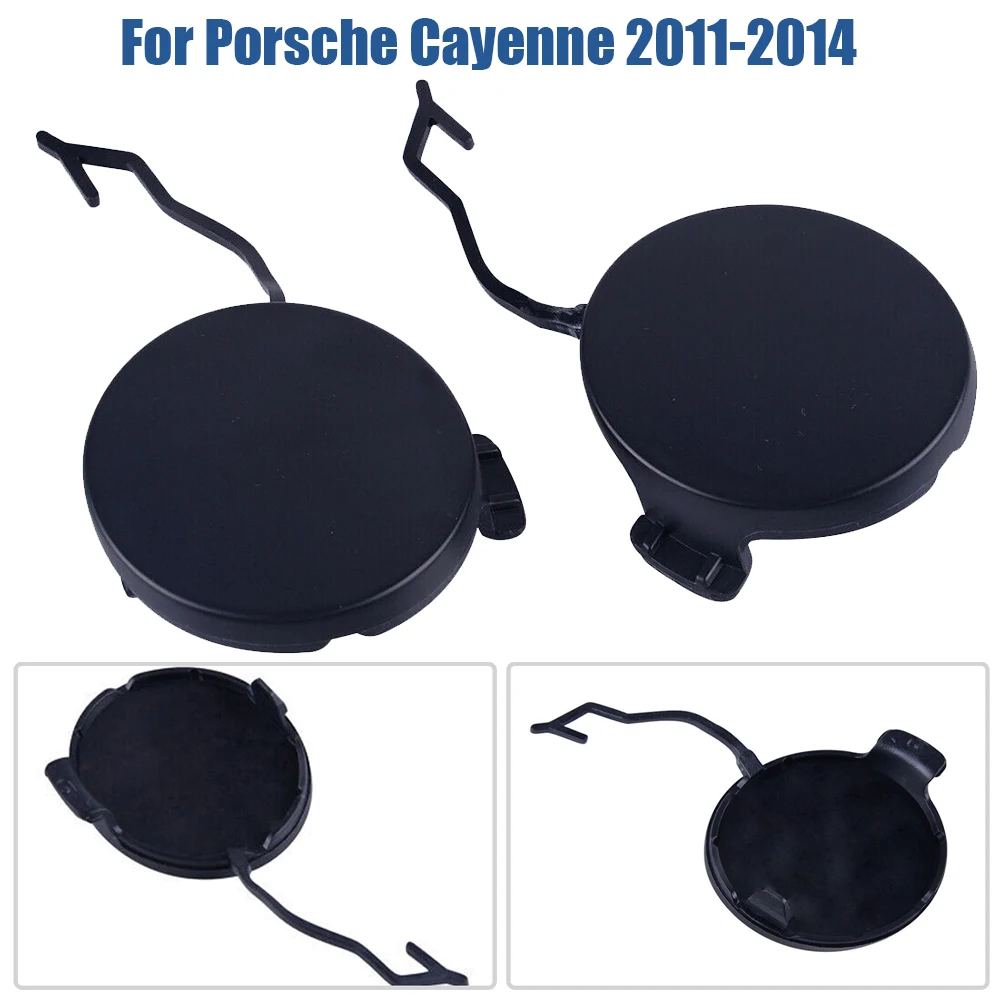 2pcs Front Bumper Tow Hook Eye Cap Cover #95850515500/95850515600 For Porsche For Cayenne 2011-2014