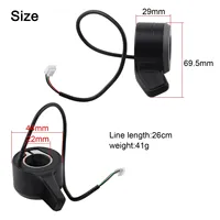 Electric Scooter Thumb Throttle Plastic Wear-resistant Speed Control Dial Accelerator For NIU For KQi Scooters Accessories