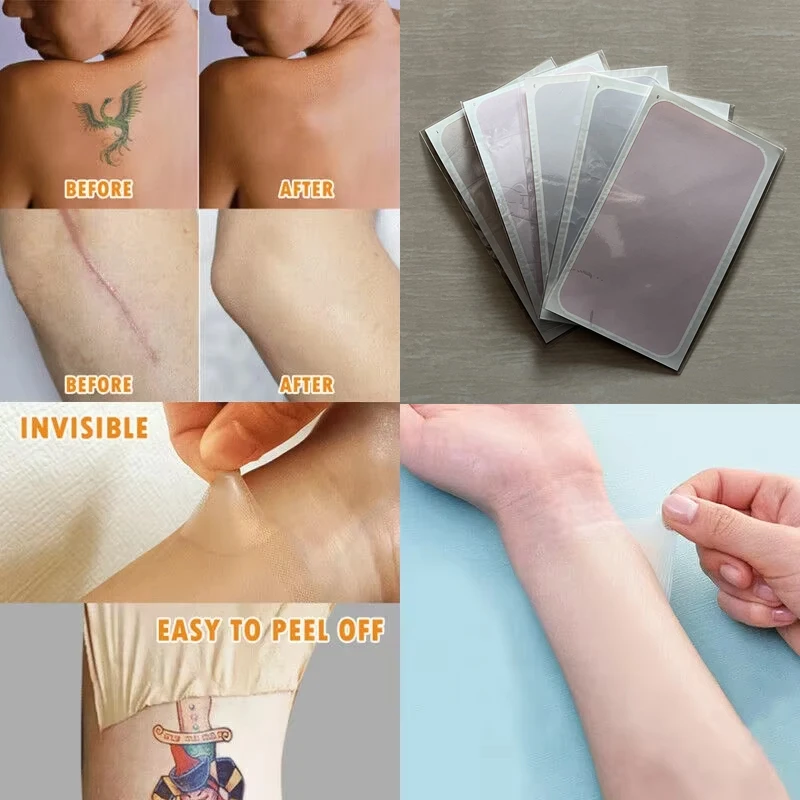 

Portable Scar Patches Skin Color Temporary Tattoo Cover Up Skin Repair Patch Waterproof Flaw Birthmark Concealing Sticker 1pcs