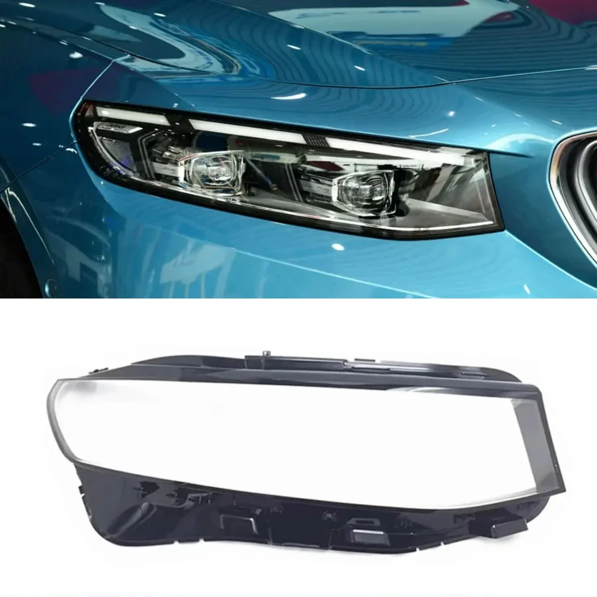 For Geely Preface Headlamp Cover Transparent Headlight Shell Lens Plexiglass Replace Original Lampshade 2019 2020 2021