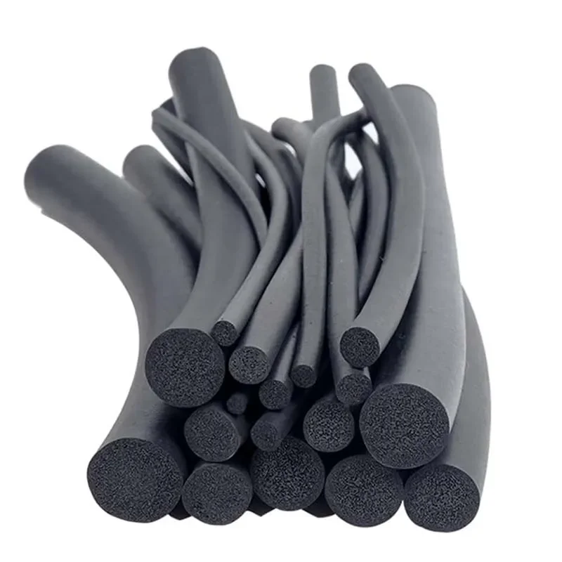 أسود EPDM المطاط رغوة ختم الشريط جولة الإسفنج الحبل بار لخزانة باب الختم 2/3/4/5/6/7/8/9/10/12/15/18 مللي متر