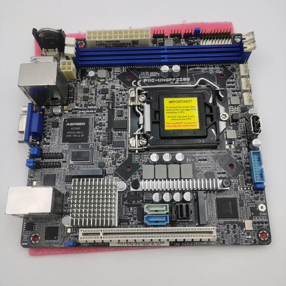 P11C-I Workstation Motherboard für Asus P11C-I/NGFF2280 mini-ITX Server Board Dual Gigabit LAN Ports